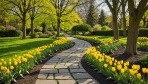 fleurs jaunes de printemps pour le jardin